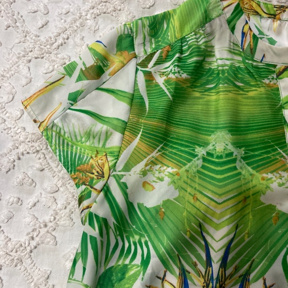 Philosophy women’s tropical print short sleeve top - Picture 4 of 8